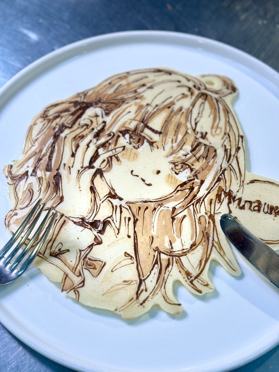 LaRicetta99's tweet image. 本日のパンケーキアート動画〜 アニメは7月スタート？ #ロシデレ のアーリャさん(アリサ)  #Roshidere #pancakeart