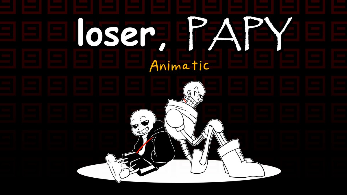 You know that song parody that @/djsmellYT did of Loser baby? I made a thing of it teehee? youtube.com/watch?v=QBSQJg… #undertale #undertaleFanart #sansundertale #PAPYRUS #papyrusundertale #sans