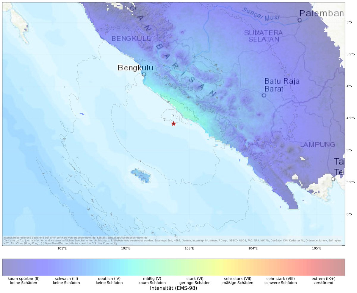 Erdbeben (M5.3) auf der Insel Sumatra beschädigt ein Haus schwer erdbebennews.de/2024/03/erdbeb…
