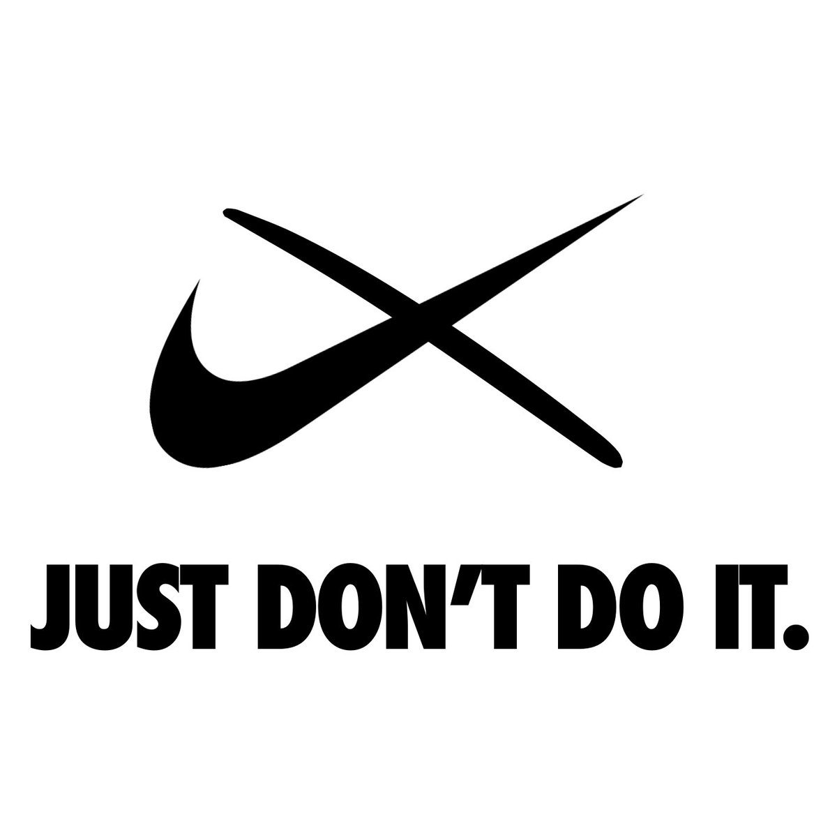 Reform UK are offering a ‘playful update’ to Nike for their logo.

We're also suggesting a change to their slogan, reflecting the approach we think they should now take when considering whether to mess around with national flags, or charging ridiculous prices to families who want