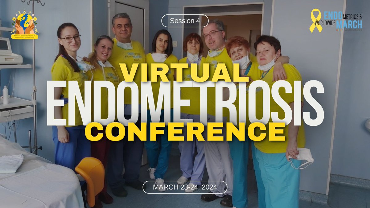 Join us for SESSION 4 of the Virtual Endometriosis Conference starting at 00:25 PDT | 3:25 EDT | 7:25 GMT | 8:25 CET Forward we go! 🎗️ youtube.com/live/aB7LKSv1g… #EndoMarch2024 #VirtualEndometriosisConference