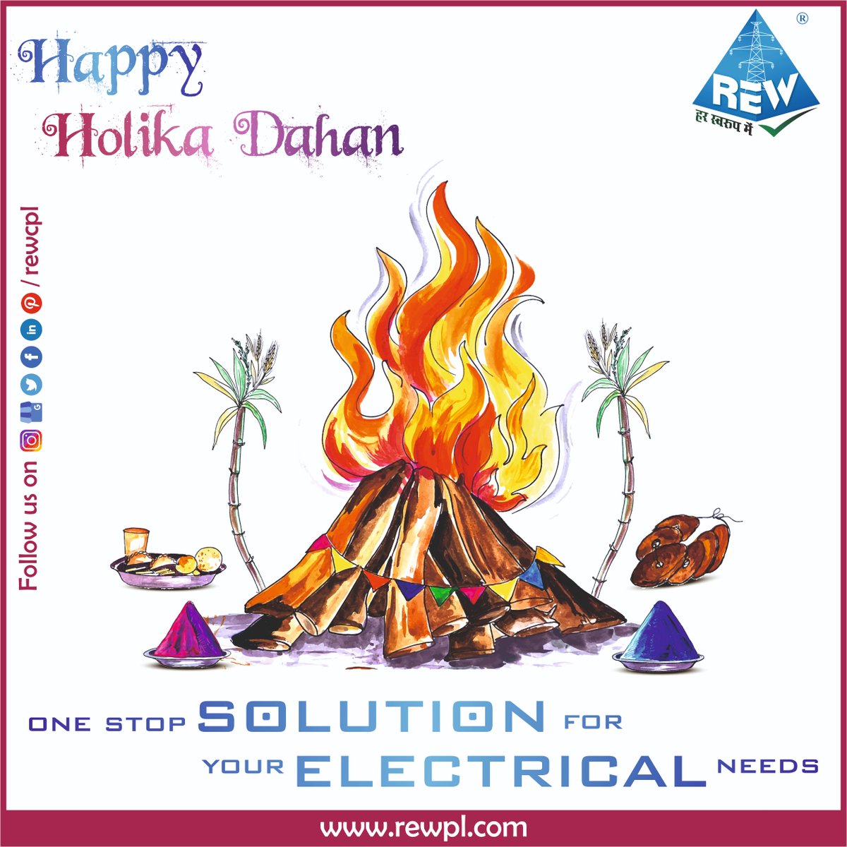 rewcpl's tweet photo. Let's use this Holika Dahan to eradicate all negativity from our lives. Wishing you all a very Joyful Holika Dahan. Log on https://t.co/YOaQbET62f #HappyHoli #happyholi2024 #electricalconsultants #onestopelectricalsolution #manufacturers #traders #energyauditor #EPC #electrical https://t.co/RWLPYtuiXJ