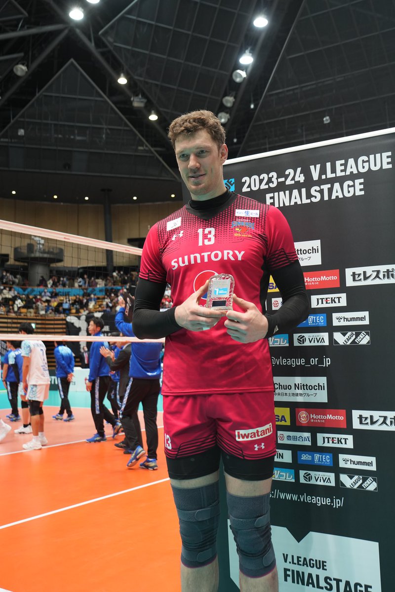 本日のVOMは #ドミトリームセルスキー 選手🔥🔥 チーム最多の35得点を