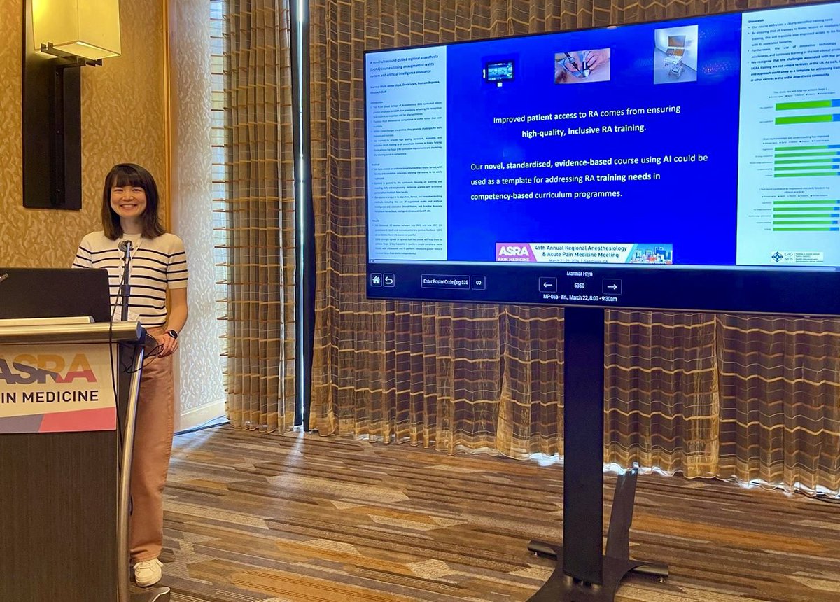 The future of RA training - an AI based course! Presented by @htyn_m - another young & talented TWH fellow (and no slouch on the dance floor either!) #ASRASPRING24