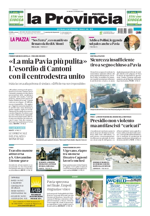 La #primapagina della @provinciapavese oggi in #edicola #Pavia #Vigevano #Voghera #gruppoGedi