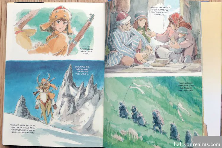 Shuna's Journey – Hayao Miyazaki  ( English Edition / 2022 ). Every single page of this manga is filled with gorgeous watercolor art. Explore more in my review - https://t.co/Sce42HBAXz 