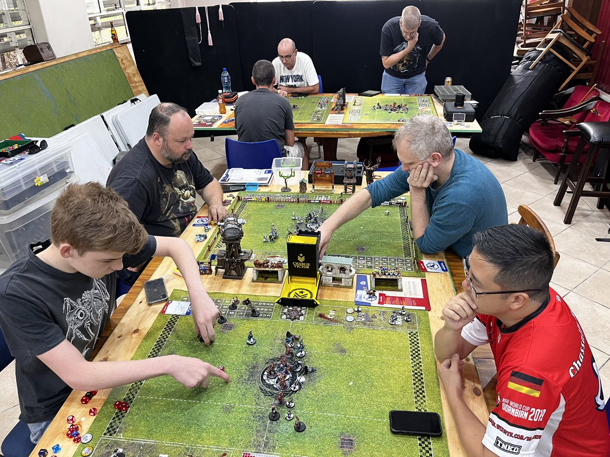 Some action from the Shaka Shield 2024 day 1 #bloodbowl