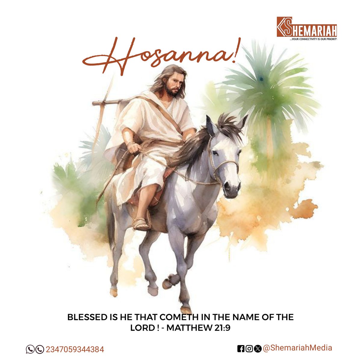 May the mercy and blessings of God find a way for each of us. Happy Palm Sunday. #ShemariahUpdates #ShemariahMedia #ShemariahNews #PalmSunday