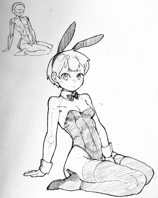 お絵描き練習バニー3

ポーズ参考『川口イッサ おんなのこイラストポーズ集 自然でかわいい日常ポーズ350』 