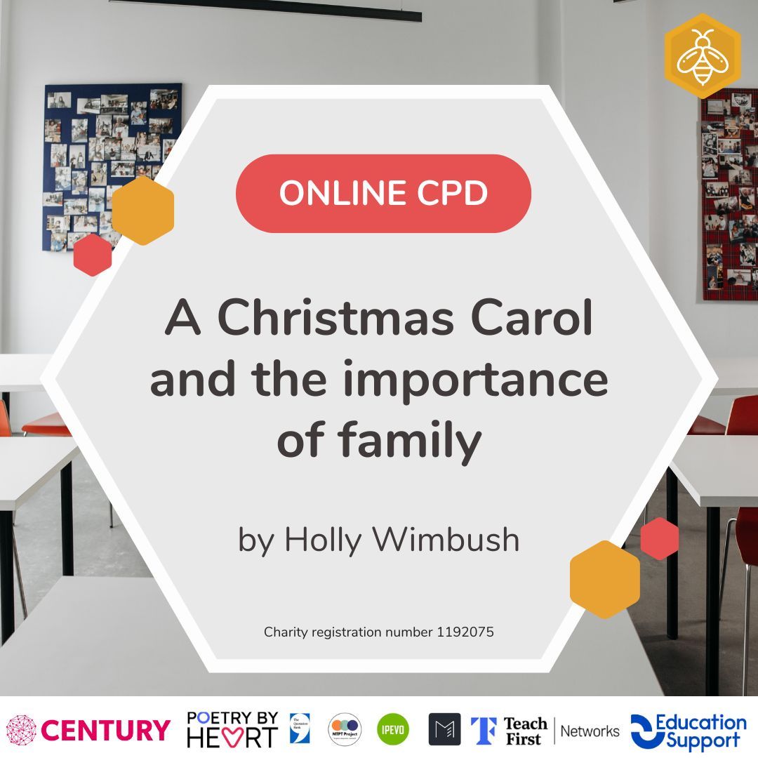 📖 Litdrive CPD 📖 Check out this past CPD from Regional Lead for the North West Holly Wimbush @HWimbushEnglish on ‘A Christmas Carol and the importance of family’ 🐝 buff.ly/3Vr0qCO #LitdriveCPD #TeamEnglish @Team_English1