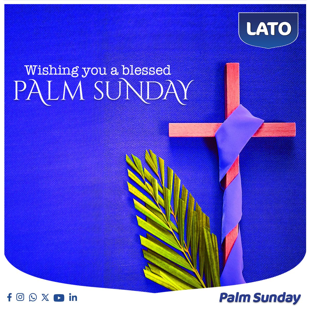 May this Palm Sunday bring joy, peace, and blessings to your heart as we celebrate the triumph of hope, love, and faith. Wishing you a blessed #PalmSunday filled with God's grace and light. #LatoMilk