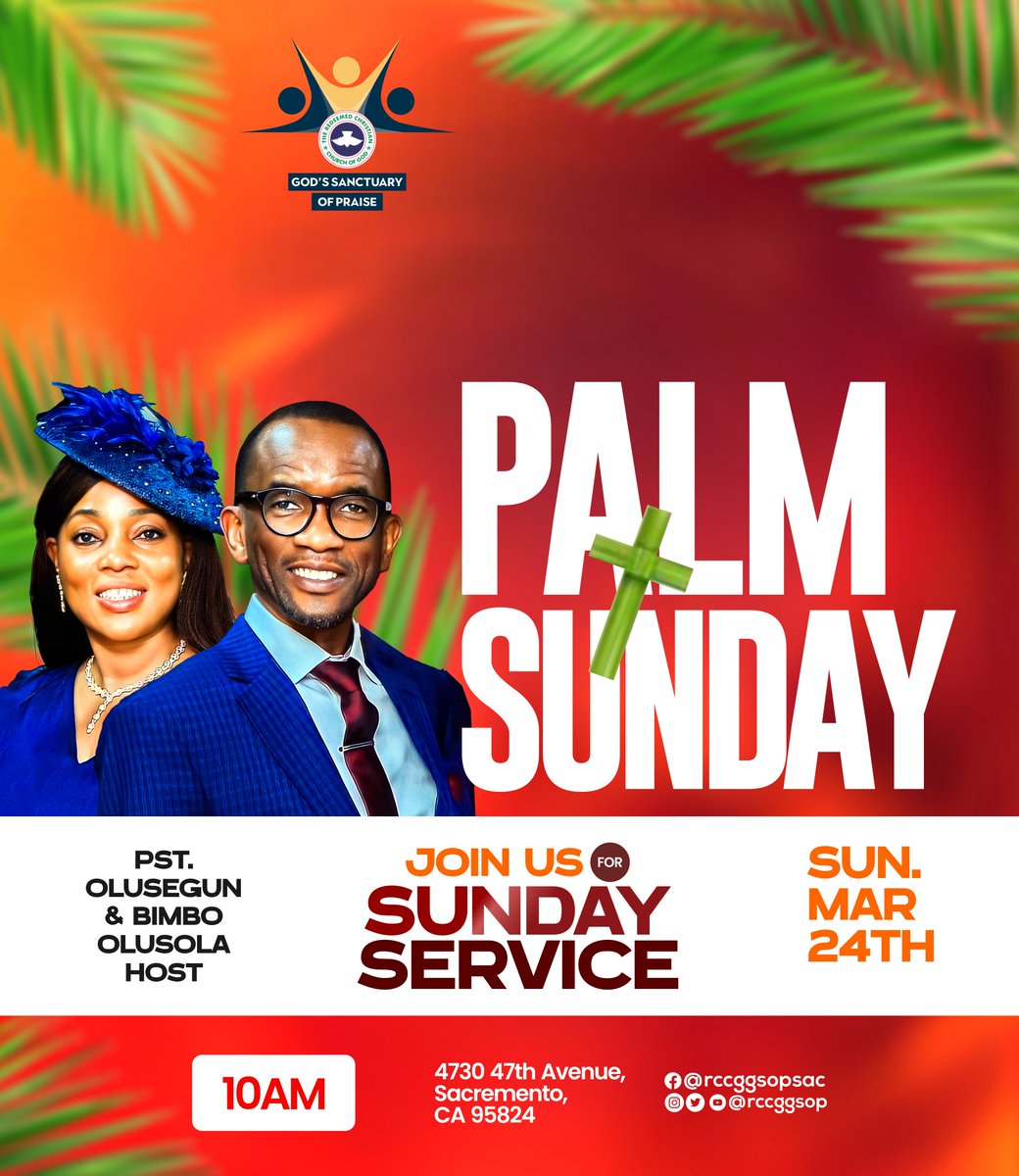 RCCGGSOP's tweet photo. Yaaayyyyy!!! It's Palm Sunday.💃💃💃

Worship with us today. https://t.co/9krBN75Jy2
