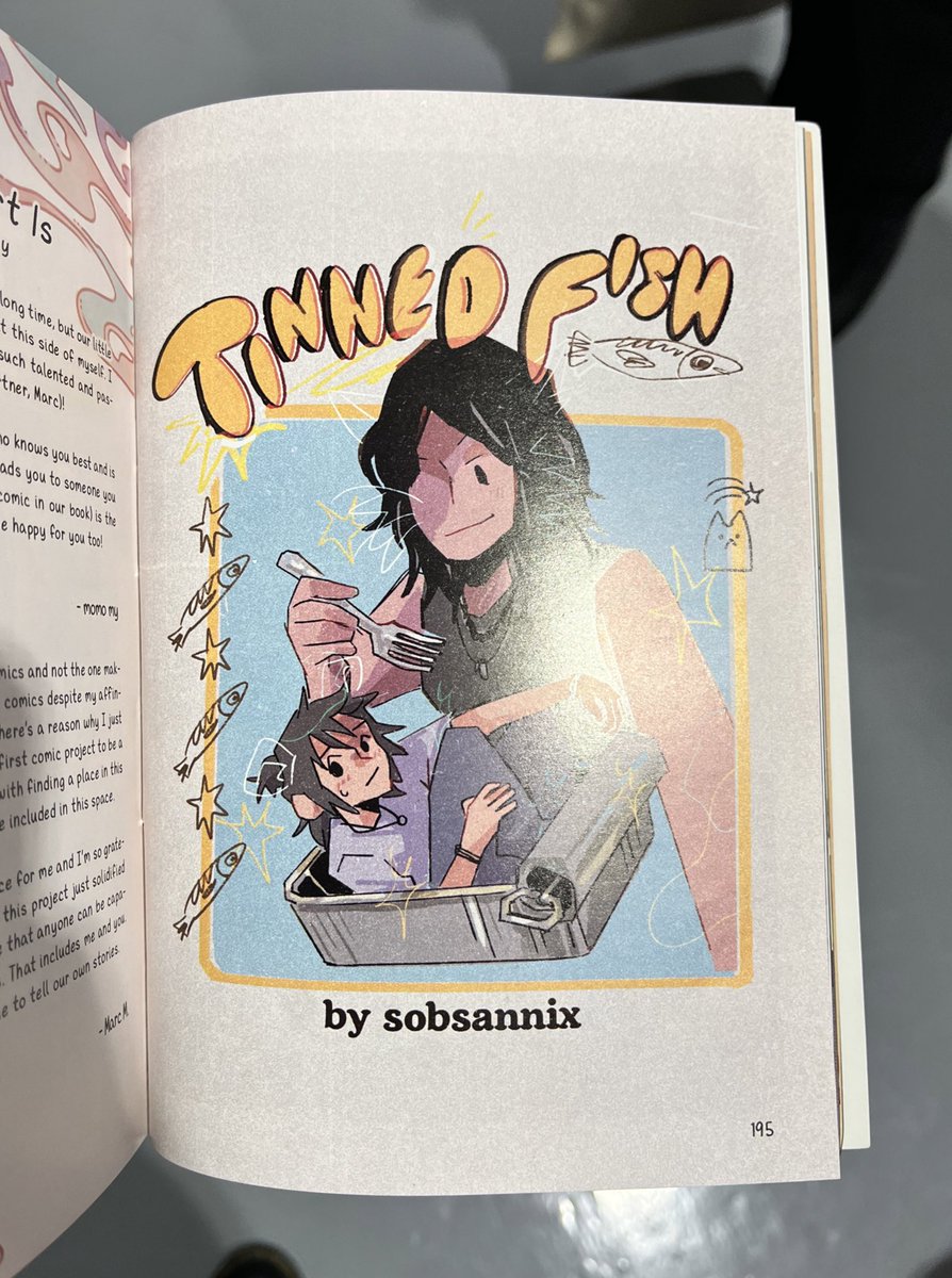 did u know that my lucky fish tin was inspired by my WLW one shot comic in Silakbo 2?? drop by sapphic alley and grab a copy of Silkabo 2 at @kalabawstudios’s table at komiket today! (also available online)