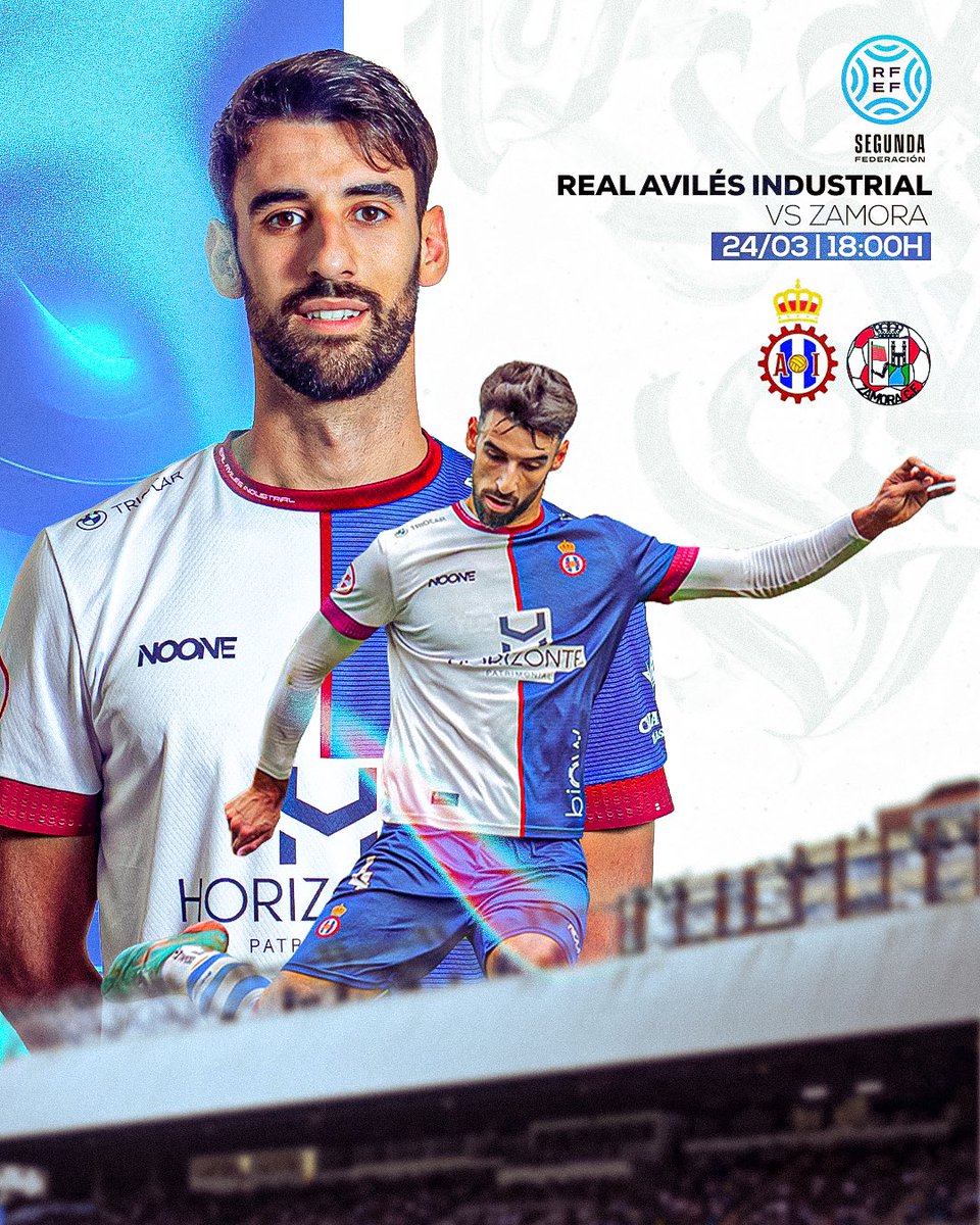 MATCHDAY! 🔵⚪️🔴

⚽ Segunda RFEF 
🆚 Zamora 
🏟️ Román Suárez Puerta 
⏰ 18:00  

El partido de todos <a href="/RealAvilesInd/">Real Avilés Industrial</a>!