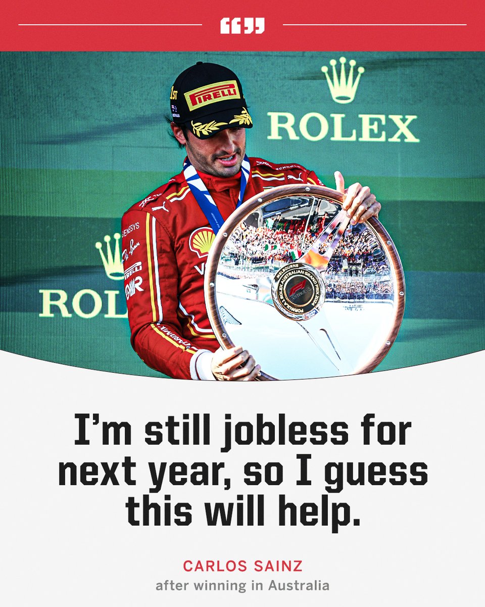 ESPNF1's tweet photo. Sainz is still looking for a seat for next year 👀 https://t.co/p72rs4jgSH