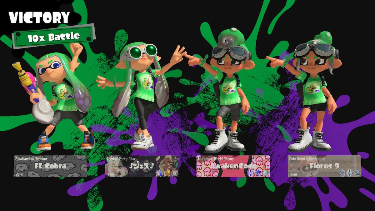 AwesomeJess_'s tweet photo. 10X Win gg  #Splatoon3 #NintendoSwitch https://t.co/YLBooUIoan