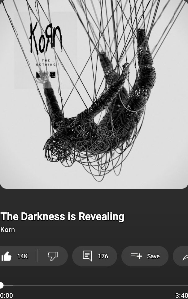 Korn: 'The Darkness is Revealing' music.youtube.com/watch?v=-sYm8h…