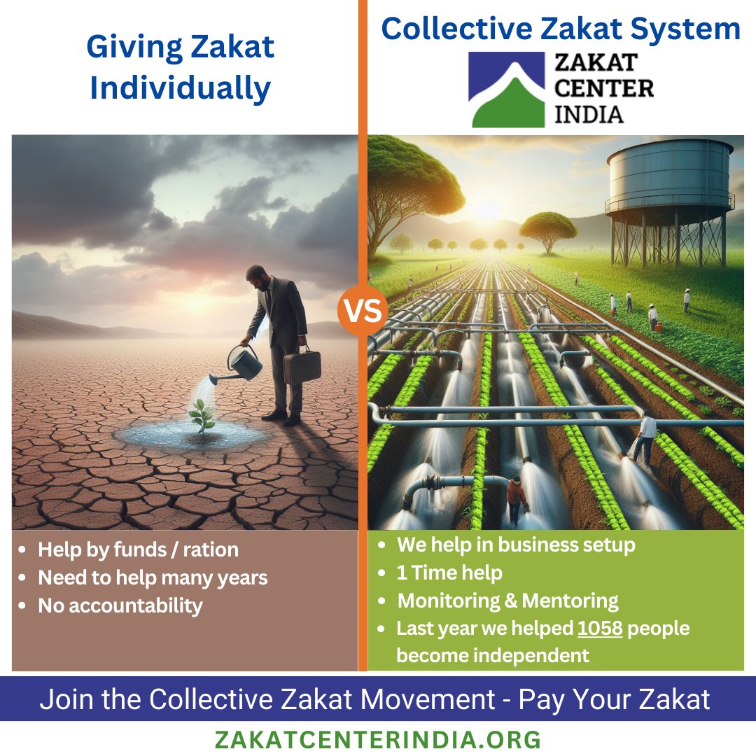 ZakatCenterInd's tweet photo. Zakat Center India - A Collective Zakat System that focuses on productive and self-sustainable projects, helping people become independent.

Your decision will impact someone's life. 

Join the movement and Pay your zakat easily online:- https://t.co/UIdfbZxnGA

#Zakat https://t.co/kEx2LbuXAZ