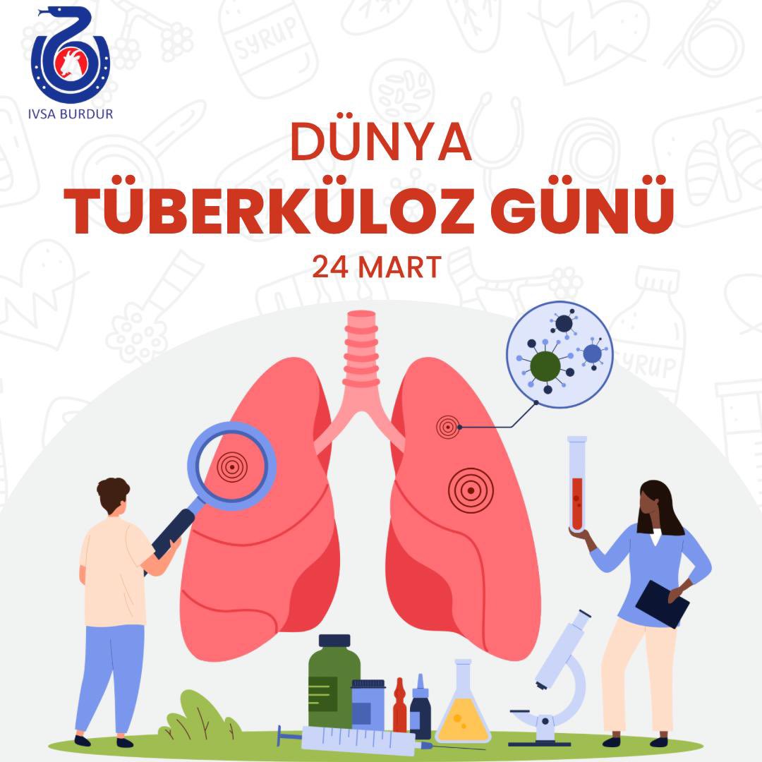 ivsaburdur's tweet photo. Robert Koch tarafından Mycobacterium tuberculosis basilinin keşfedildiği 24 Mart 1882 gününe ithafen belirlenen ‘Dünya Tüberküloz Günü’ kutlu olsun! 🦠
•
•
•
#tuberculosisday #24Mart #ivsa https://t.co/2gSMH2bzNZ