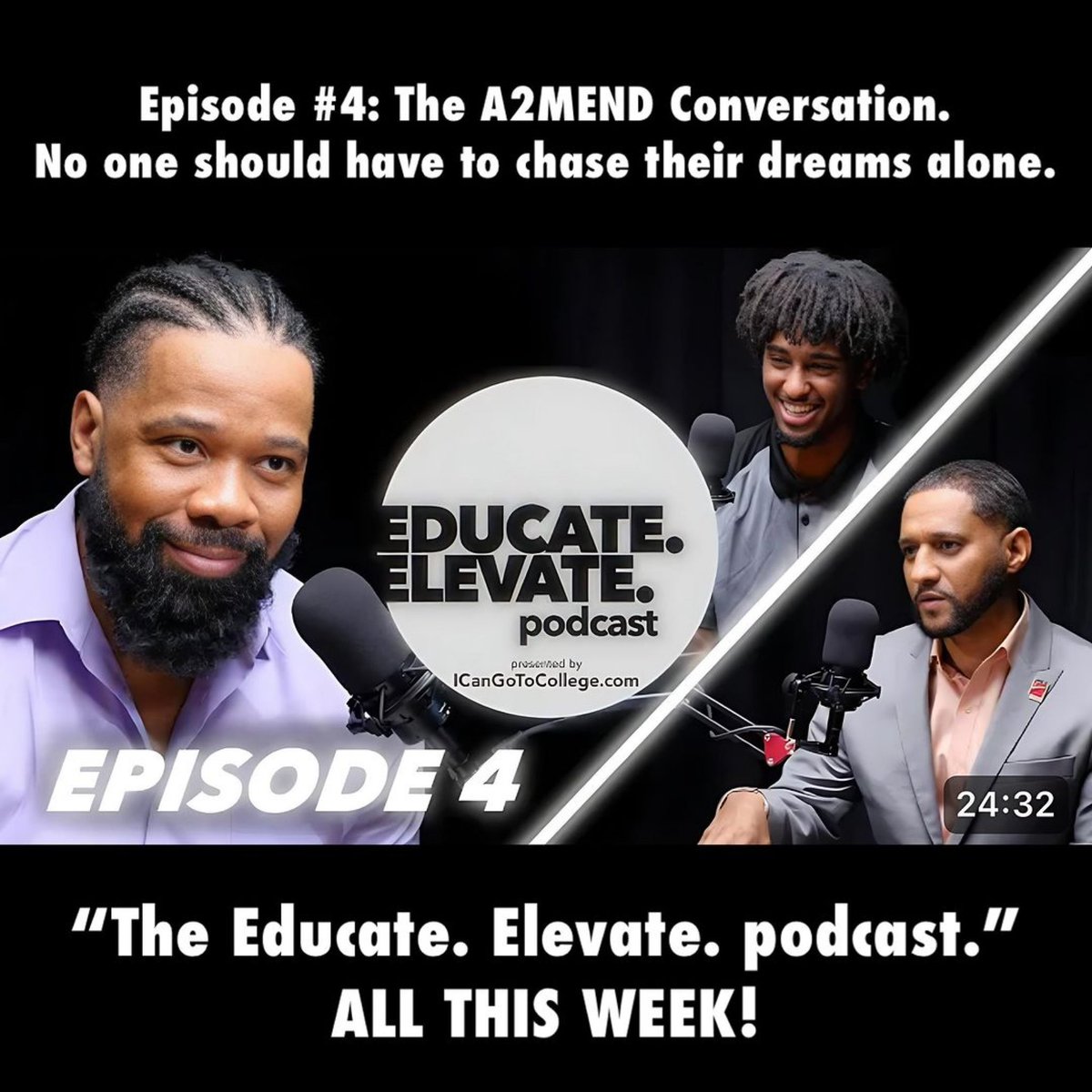 dannymoshow's tweet image. EPISODE #4 OF THE EDUCATE. ELEVATE. podcast! - Programs like A2MEND, in partnership with California’s community colleges, are helping Black students break down barriers and find safe spaces to build the community, support and connections they need to succeed. 

#EducateElevatePod