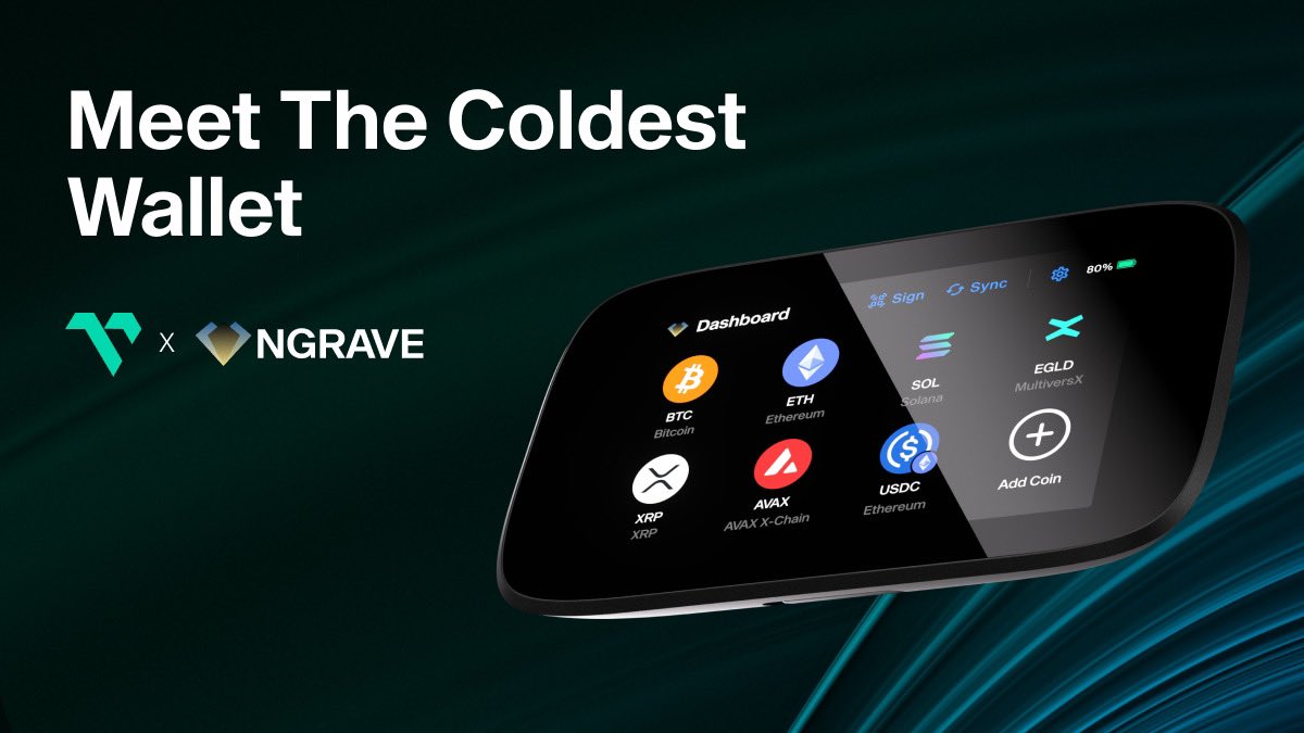 Meet freezing cold security with #TheColdestWallet 💎❄️🥶 @ngrave_official’s ZERO is now part of the @vanarchain ecosystem! The ZERO hardware wallet is air-gapped, easy to use, and has the world’s highest security certification (EAL7). Are you ready for it? 🚀