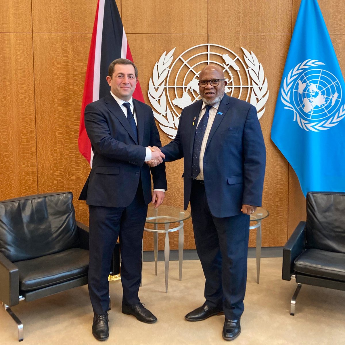 Glad to meet with Ambassador Mher Margaryan, PR of Armenia 🇦🇲 to discuss the situation in the South Caucasus. 

I am encouraged by the efforts to reach sustainable and just peace in the region. 

I also welcome Armenia's accession to the Rome Statute of the ICC as a State Party.