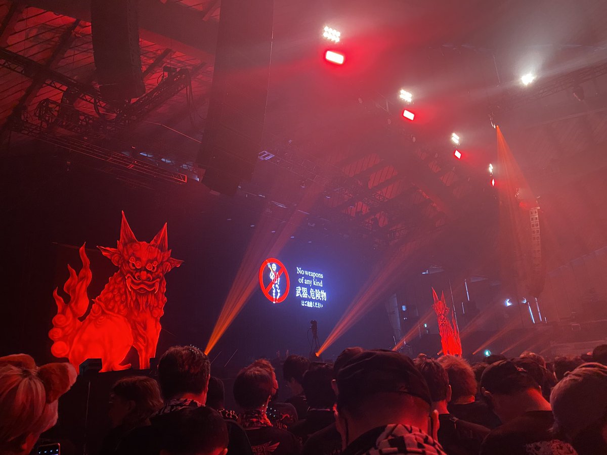 alohaspitz11's tweet photo. 『BABYMETAL WORLD TOUR 2023 - 2024 TOUR FINAL IN JAPAN LEGEND - 43 』千秋楽でしたが昨日と何も変わらずのライブ‼︎
お告げなしでお得感は無いのが寂しいと思ってしまうが良かったですよ👍
#BABYMETAL沖縄
#LEGEND43_DAY2 https://t.co/0g8qMUSvMb
