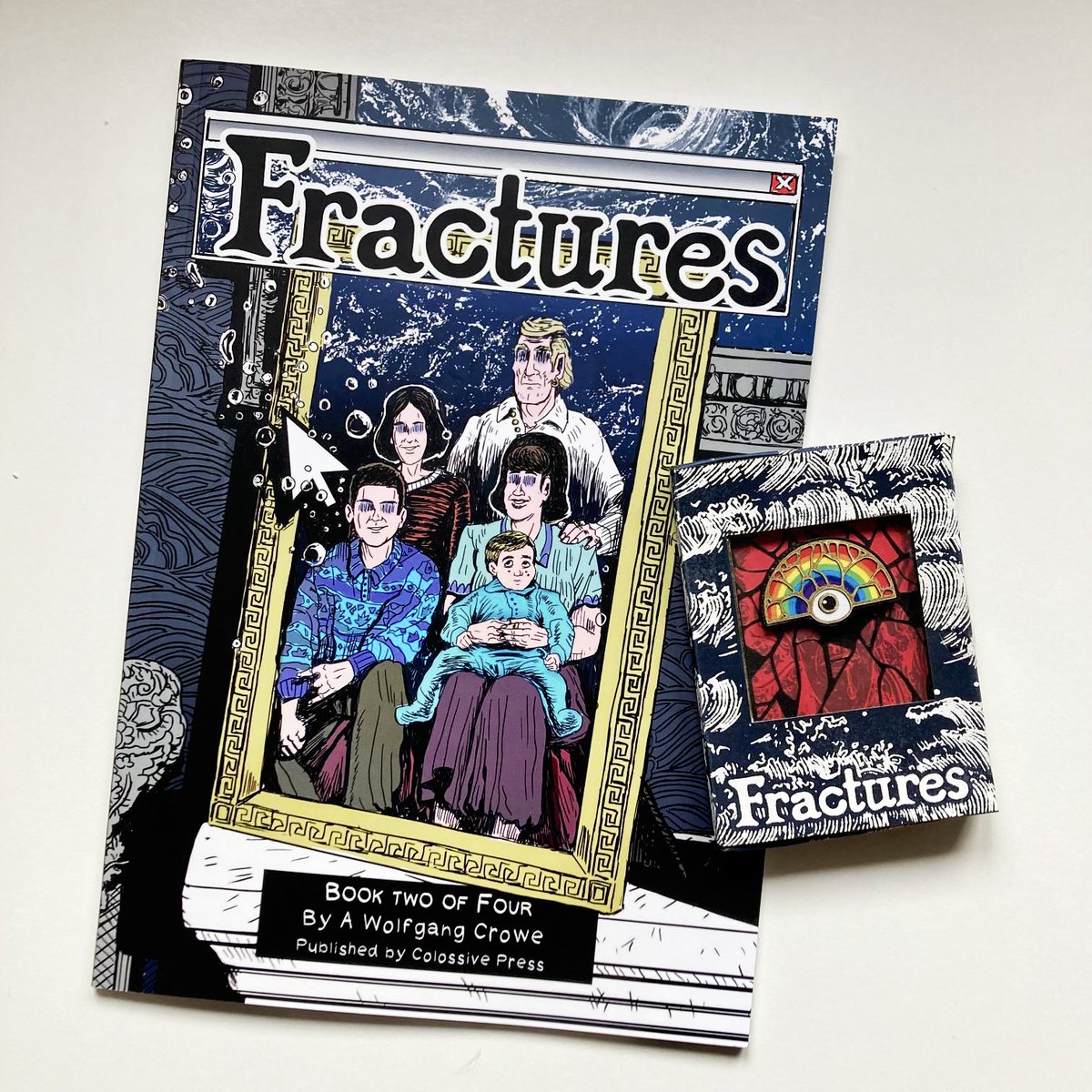colossive.com/fractures-book…
📷 UK comics critic Paul Gravett says: ' In 'Fractures,' It takes the medium to a heightened level of full-on, fearless examination.'
📷 All sales of Book Two include a free, limited edition badge - hand-made by me - while stocks last.
#graphicmemoir