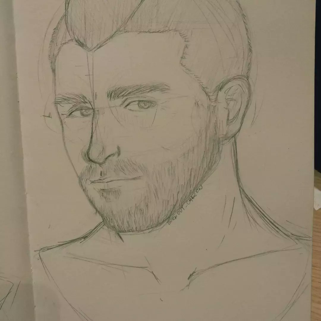 BurnoutCharon's tweet image. Practice sketches Soap and OG Soap that I forgot to post because I was lowkey fuming. Vaguely referenced a Neil E. photo for the 1st. don't remember which one tho. Slowly finding a style I'm comfy enough with. Still not used to drawin men.

#CoD #Codsoap #soapmactavish #rgrk