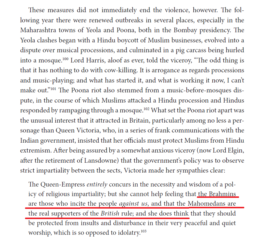 Queen Victoria, the empress of the world, said - 'Brahmins are the real opponents of British rule. They instigate the people against us. Muslims are the real supporters of British rule. We (British) should side with the Muslims as their religion is very much opposed to Idol…