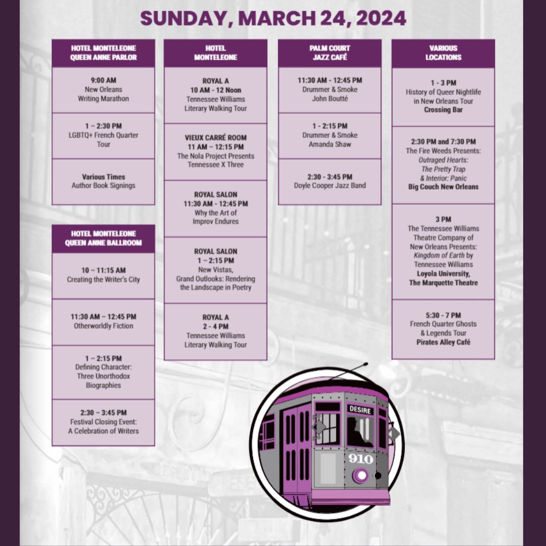 We've reached the final day of the fest, but there's still so much to do! Don't miss out on our Drummer & Smoke music series and our Festival Closing Event which celebrates up-and-coming and established writers. We can't wait to spend this lovely Sunday together!