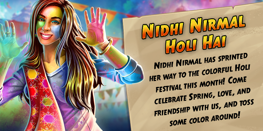 Just in time for Holi Festival celebrations, Nidhi is here in her brand new Holi outfit! 🏃‍♀️🌈 Join the fun! 🎉🎊 #templerun #holifestival