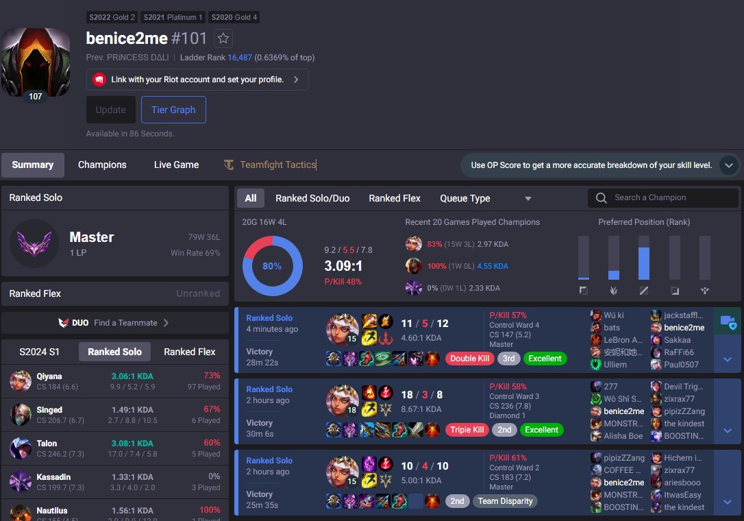 Zardee12's tweet photo. 70% winrate master qiyana, no duoq https://t.co/llKmO8aLMW