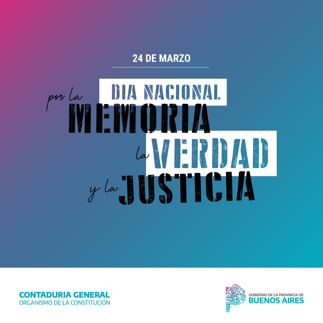 1976 | 24 de Marzo | 2024
Día Nacional de la Memoria por la Verdad y la Justicia.