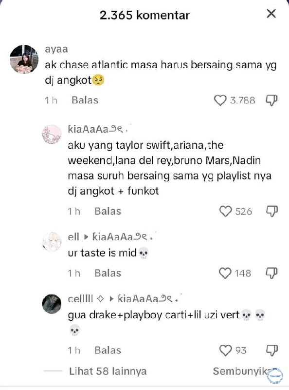 💙 aku yang playlist nya sering dj angkot masa harus bersaing sama yang playlist se keren itu🥺🥺