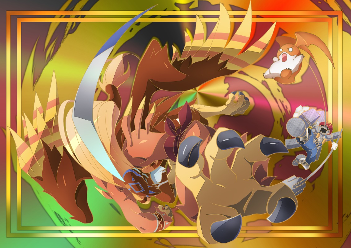 ガルダモン　Garudamon 誇りをかけた戦い！をオマケで希少レア風で #Digimon #デジモン