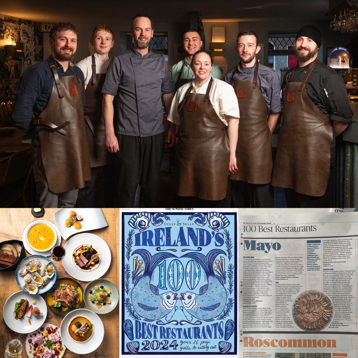 Delighted with the news to be included in #st100best2024 restaurants. Thanks so much @McKennasGuides for the inclusion. Shoutout to our amazing team and you our customers for the continued support.#upmayo