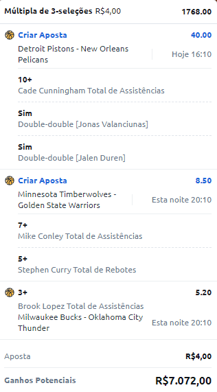 Bingo da fé - (@ 1768.00) - 0.1u

Mais uma da série Odds Impossíveis. Vai ser a única entrada aqui do twitter hoje. Temos mais 13 entradas que postamos de madrugada no grupo:

t.me/campeaodegreens