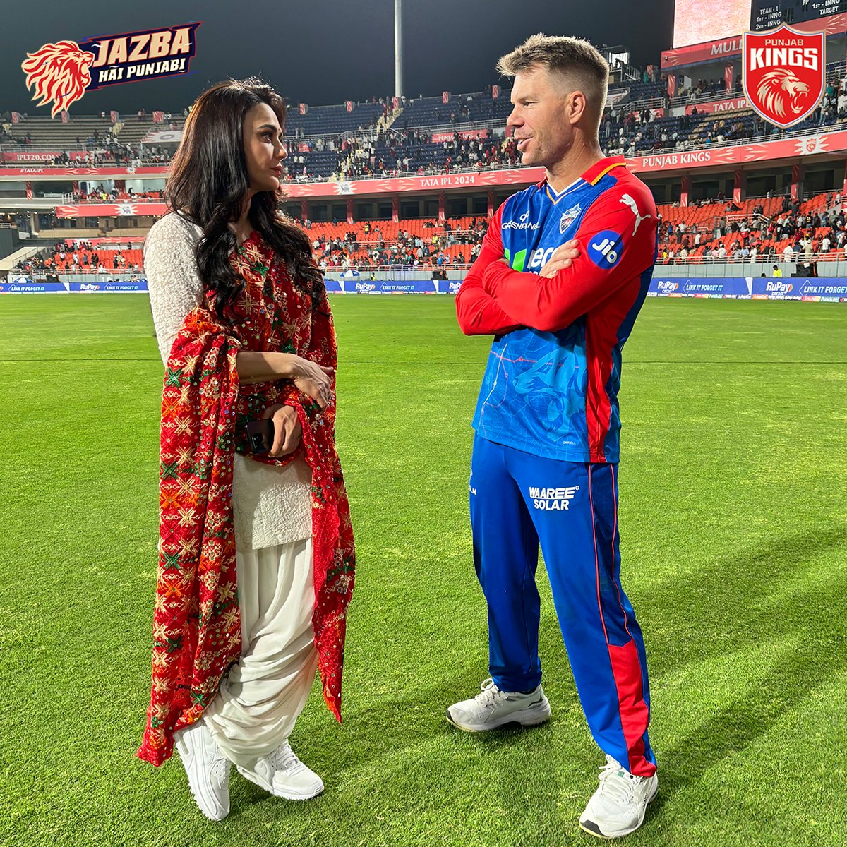 The post-match catch-up was 𝐏𝐫𝐞𝐢𝐭𝐲 nice! ❤️😉  

#SaddaPunjab #PunjabKings #JazbaHaiPunjabi #TATAIPL2024 #PBKSvDC