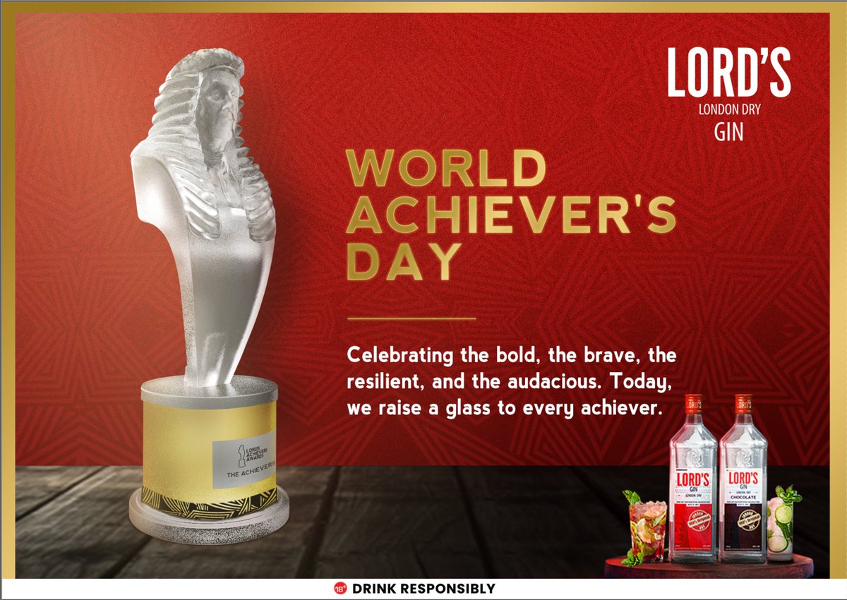 Today we celebrate you, Achiever. As a brand that’s intentional about recognizing people who are passionate about turning their dreams into reality, we're constantly inspired by your relentless pursuit for excellence. 

#Achieversday2024 #LordsGinAchieversAward #LAA2024