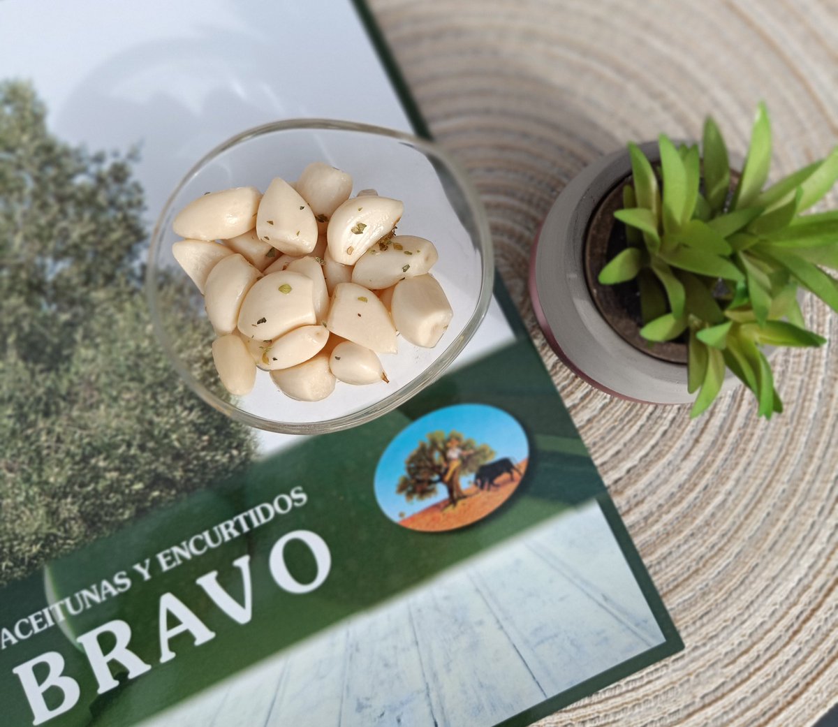 Hora del #aperitivo?? Que os parece abrir boca con estos Ajos aliñados con orégano y Aceite de Oliva VE. 
Son ricos en probióticos, refuerzan el sistema inmunológico y ayudan a la digestión.
Compralos online, dulces y tambien picantes
aceitunasbravo.com/producto/ajos-…
#aceitunasbravo