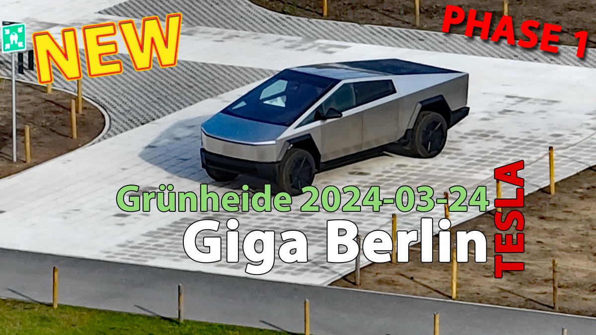 😎👉Tesla Giga Berlin Update #197 - PHASE 1 🚨 NEW drone video online! 2024-03-24 youtube.com/watch?v=rLC_9q… @elonmusk #tesla #GigaBerlin #gigafactory #gf4