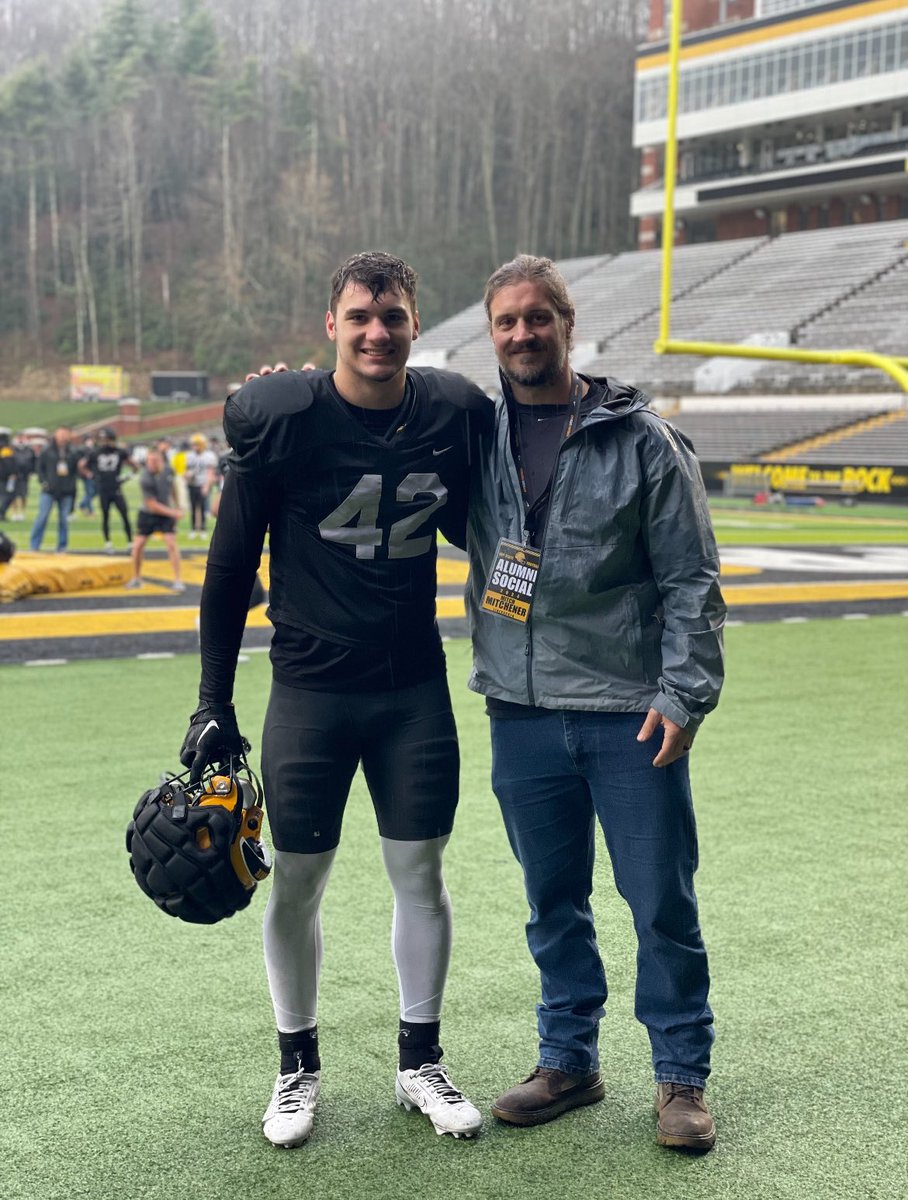 Friday was alumni day @AppState_FB and my High School DC @MitchenersClass was there to show his support like he did through all my years under his wing! #appfamily