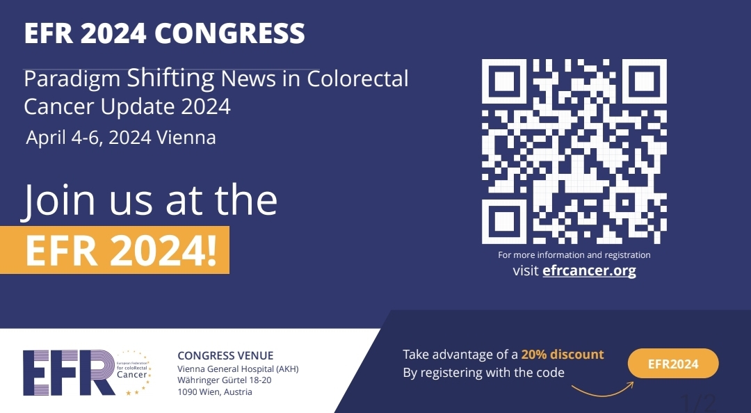 ✅Do you love colorectal surgery? 🎯❤️ 📢European federation for colorectal cancer Congress 2024 👉 4.-6.April,Vienna Don't miss on this amazing congress with top-speakers💫 @R_Perez_MD @DaniloMisko @TorzilliGuido @FelixAigner2 and MORE 💫 @imed_tweets @MedUniGraz @MedUni_Wien