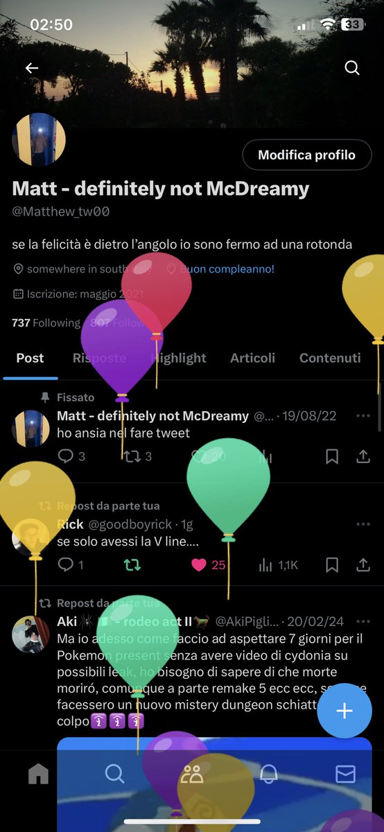 buongiorno a tutti, non mi piace il giorno del compleanno ma ci sto lavorando per migliorare