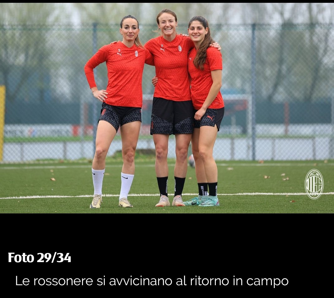 2️⃣4️⃣MARZO2️⃣0️⃣2️⃣4️⃣

📢 #MilanFemminile

📌 #SerieAFemminile
🏆 #PouleSalvezza
🕧 12.30
⚽ #MilanPomigliano
🏟️ #PumaHouseOfFootball
📺 @DAZN_IT

Le #Rossonere di #Corti provano quantomeno ad archiviare il discorso salvezza quanto prima

#Milan #LadyTalk #FollowTheRossonere