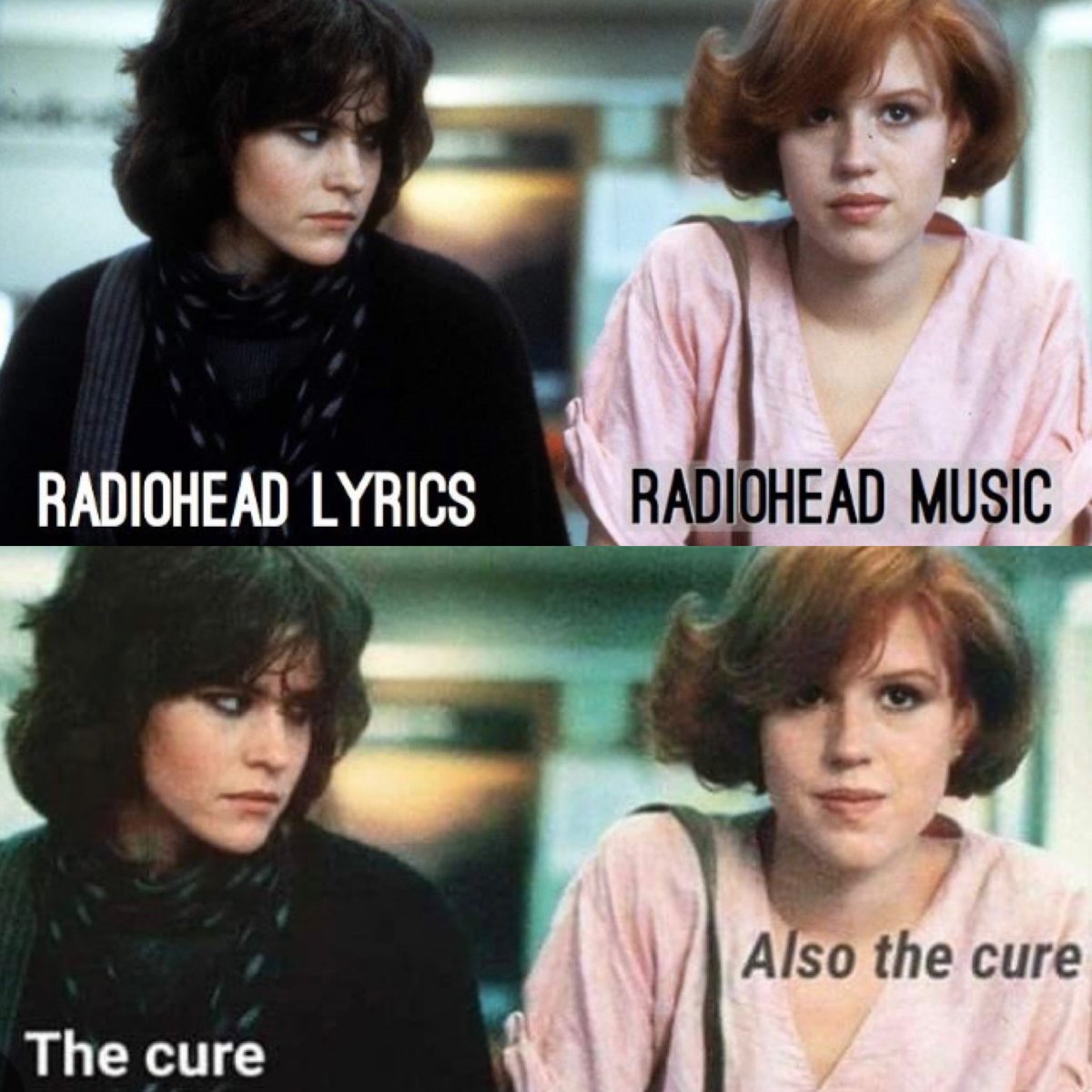 The best #breakfastclub memes with #mollyringwald #allysheedy as it’s the 40th anniversary of these students getting detention! #stereounderground