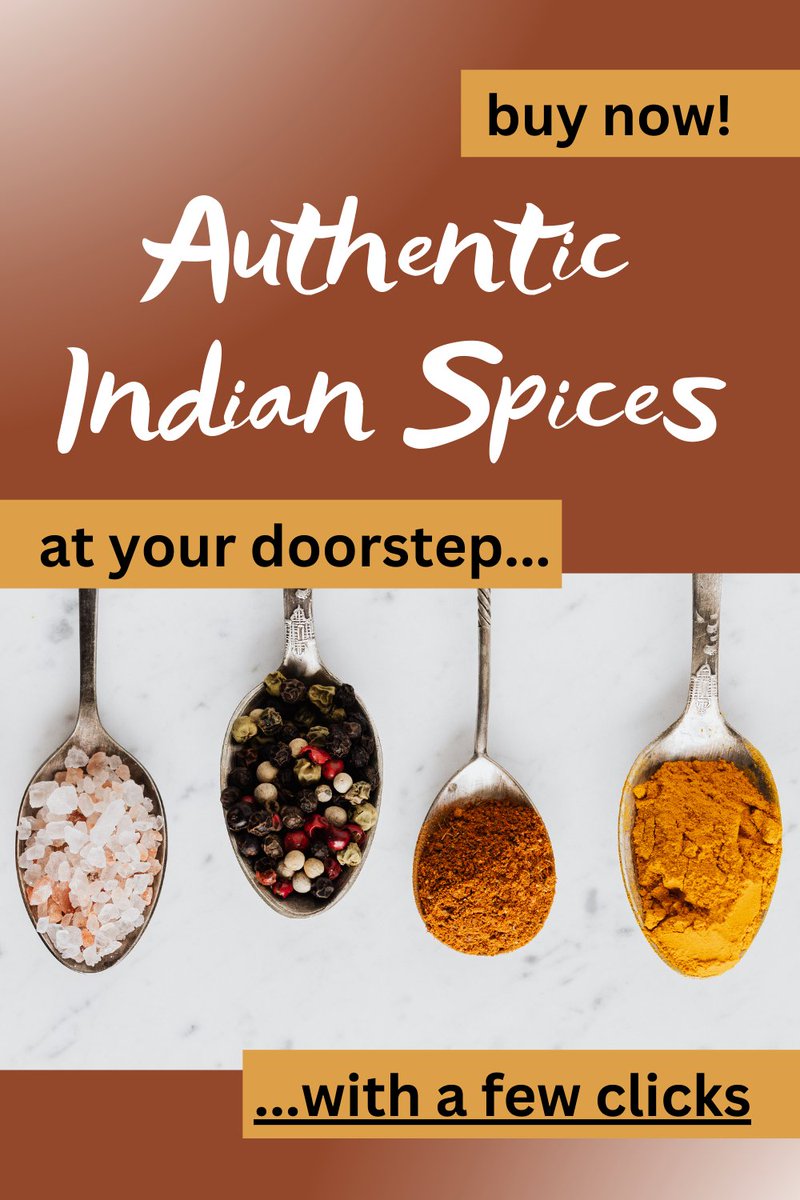 Get Authentic Indian Spices with Few Clicks, visit this link and buy now- shrsl.com/4gd6x #spices @USbloggersRT @sincerelyessie