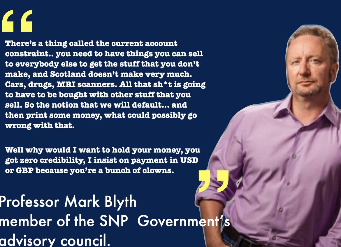 greg_curious's tweet photo. Do we believe @Scotonomics1 will honour their commitment to invite Professor Mark Blyth to their annual conference next year?

Or will his name quietly be taken off the list?

#EmbarrassingNationalists
#PoorAsShit
#Independence2024 https://t.co/XPU008cWba