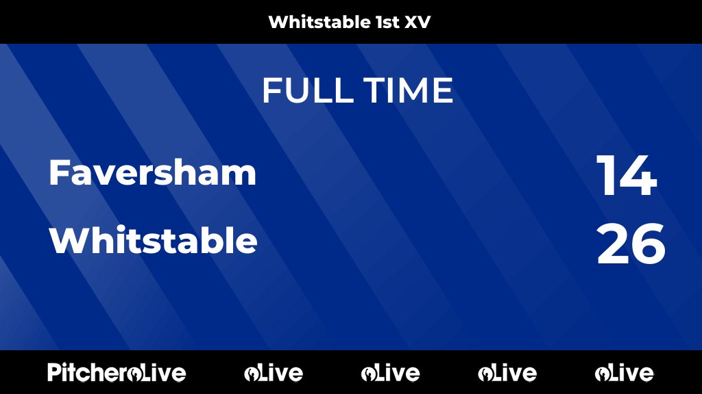 FULL TIME: Faversham 14 - 26 Whitstable
#FAVWHI #Pitchero
pitchero.com/clubs/whitstab…